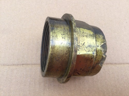 Antique brass hub cap - antique,