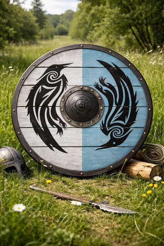 Inch viking wooden round - inch,