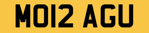 Morag private number - number, plate