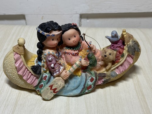Native american canoe resin - american,