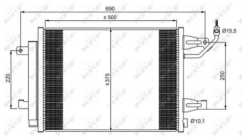 Nrf 350073 condenser - nrf, air