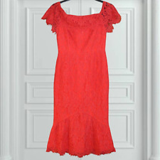 BRAND NEW £85 LITTLE MISTRESS SZ 10 RED LACE DRESS WEDDING HOLIDAY PARTY XMAS