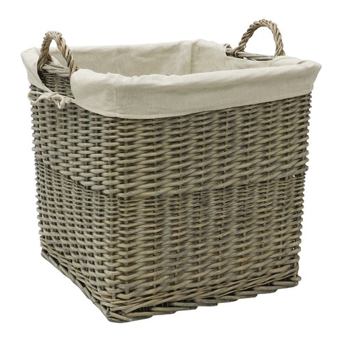 Jvl willow log basket - willow,