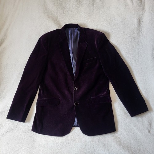 Next mens jacket purple velvet - next,