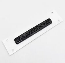 Audi Quattro Rear Boot Trunk Badge Emblem Gloss Black