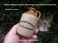 Vintage Miniture Ceramic Cider Flagon Souvenir From Somerset.AH7636.