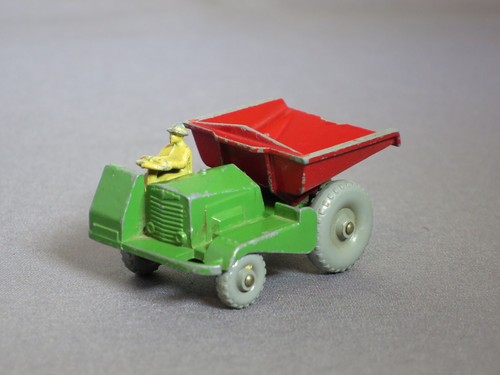 Lesney dumper truck red - truck,