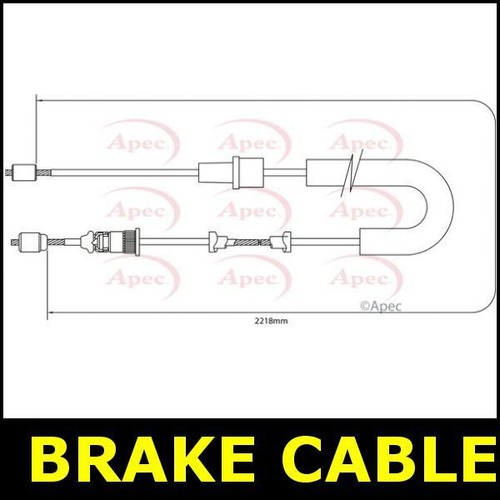 Handbrake cable parking rear - parking,