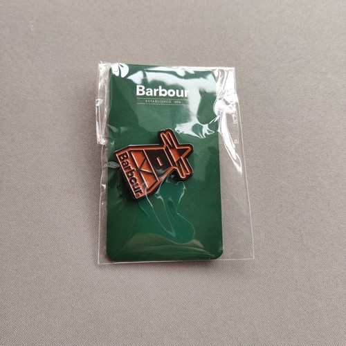 Barbour enamel lapel pin - enamel, ✔