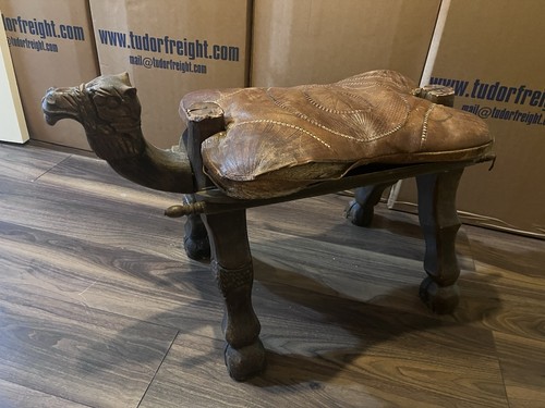 Moroccan carved camel - carved,