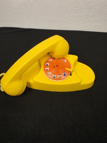 Vintage plastic play phone - vintage,