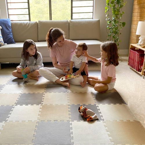 Soft baby play mat non - play,