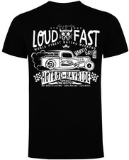 Hot Rod Hayride Fast Loud Truck T-Shirt (Black) - Vintage American Muscle Car
