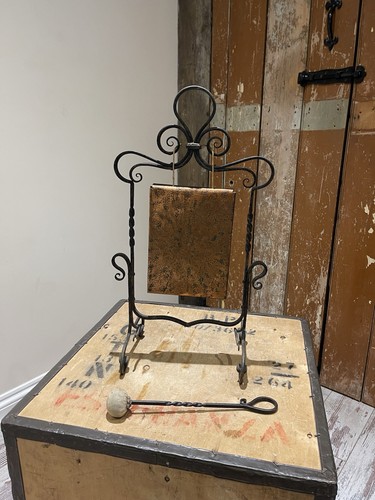 Antique wrought iron plate - wrought,