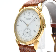 Vintage [N MINT] Tissot A280 Gold White Small Second Qz 33mm Men's Watch JAPAN