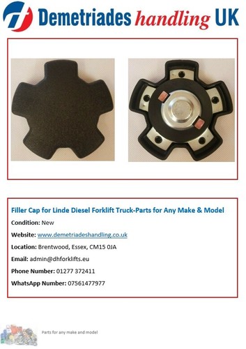 Filler cap for linde diesel - filler,