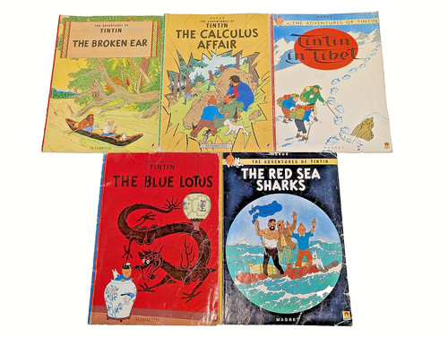 Vintage herge adventures of - vintage,