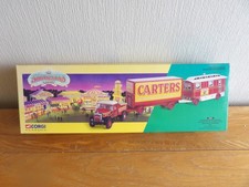 CORGI 1.50 CC16501 SHOWMANS CARTERS SCAMMELL CLOSED POLE TRAILER & CARAVAN SET