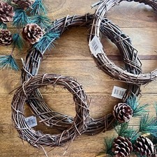 Christmas Natural Vine Wreath Eco Friendly Door Ring Base Decoration Wicker