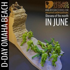 WW2 D-DAY: Omaha Beach diorama