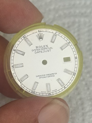 Rolex dial 36mm white 2pj - rolex, dj