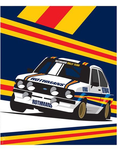 Ford escort mk2 rothmans - a3,