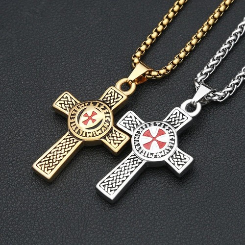 Knights templar cross necklace - templar,
