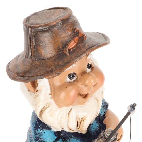 Fishing gnome sitter - fishing,