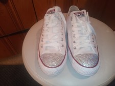 Converse White Swarovski