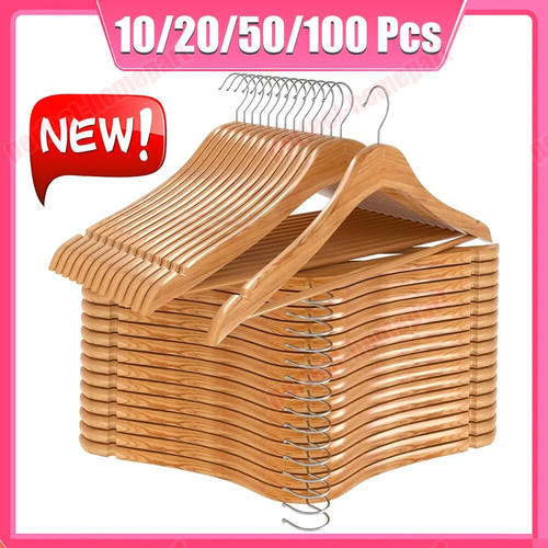 Wooden hangers pack - pack, 20