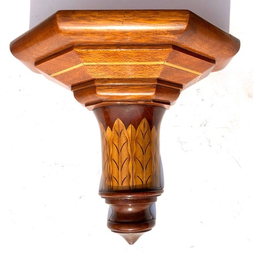 Antique inlaid clock bracket - bracket, /