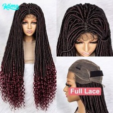 Full Lace Wig Braided Wigs Synthetic Lace Wigs 36 Inches Braiding Hair Knotless