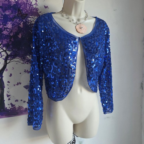 Royal blue sequin - royal, shrug