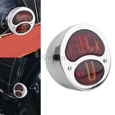 Chrome Duolamp Tail Light LED Brake Taillight For Ford Model A Rat Hot Rod 28-31