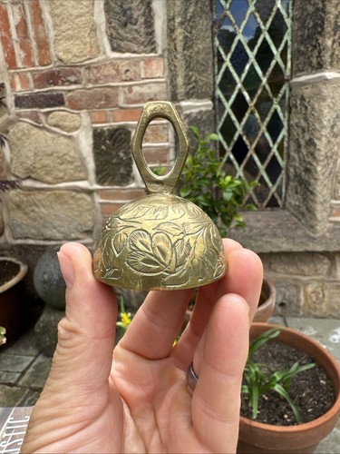 Vintage brass small bell - vintage,