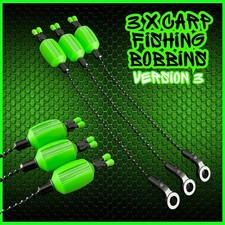 3 x Carp Fishing Bobbins. Bite