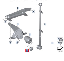 BMW 5 F10 Blind Plug 72601860157 1860157 NEW GENUINE