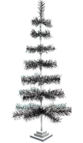 Black silver christmas - 48'',