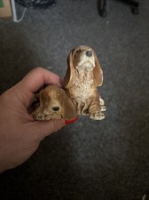 Castagna Bassett Hound Pair  Figures Displayed Only