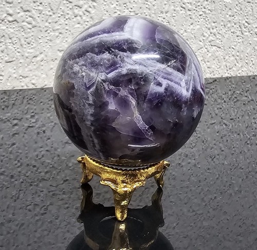 Natural amethyst chevrn stone