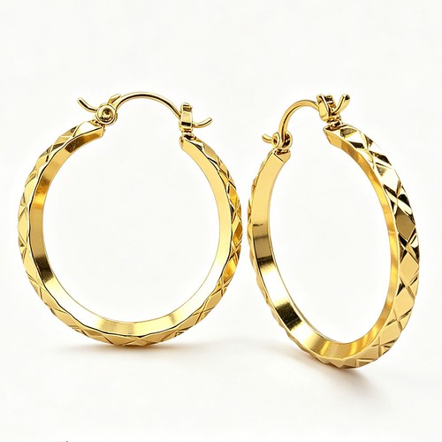 25mm 9ct gold diamond - 25mm, cut