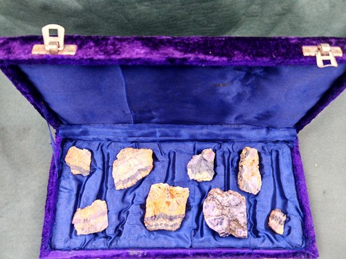 Blue john fluorite - blue,