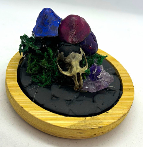 Skull faerie ornament handmade - skull,