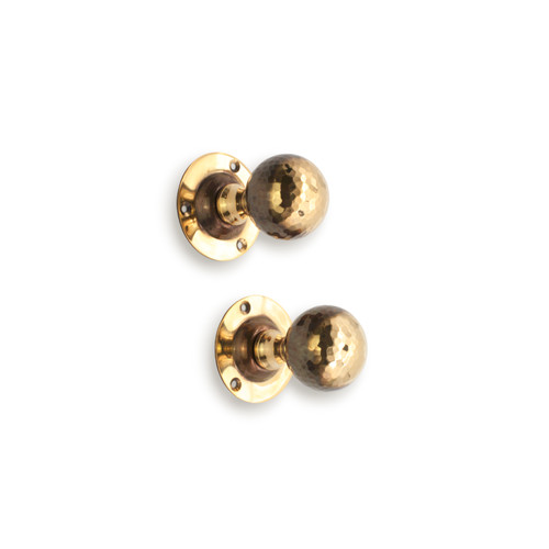 Door knobs set aged brass - set,