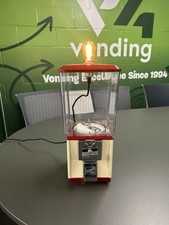 NORTHWESTERN SUPER 60 VENDING SWEET GUMBALL MACHINE LAMP DARK RED AND CREAM