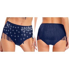 UK Women Sequins Tassel Skirts