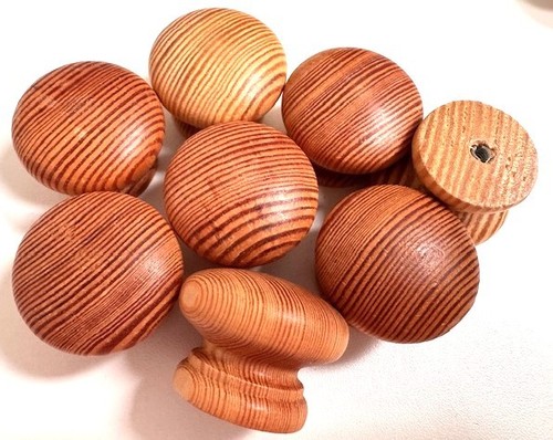 Set wooden pine knobs handle - set,