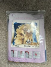 Latch Hook Kit Horse Pillow