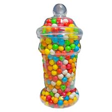 Plastic Sweet Jars Victorian Lids 1.4L 1400ml Food Storage Wedding Party Craft