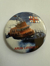 RNLI 1980s  Arun Lifeboat Lapel Pin Badge